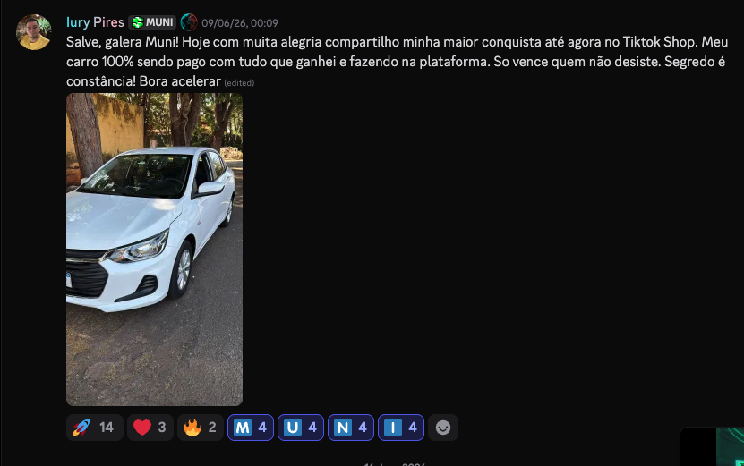 Iury Pires · comprou o carro 100% pago com a grana do TikTok Shop